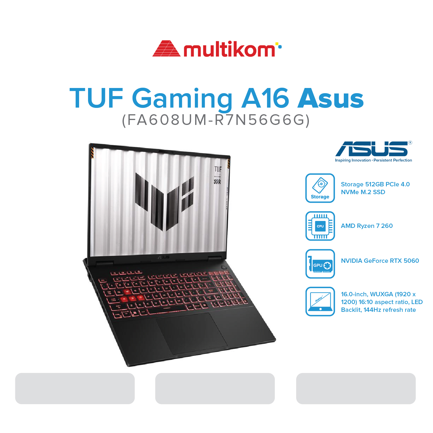 Asus TUF Gaming A16 FA608UM AMD Ryzen 7 260 RTX 5060