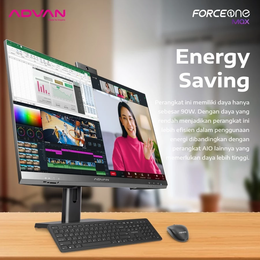 AIO All-in-One PC ADVAN Force One Max I5-1235U - Image 4